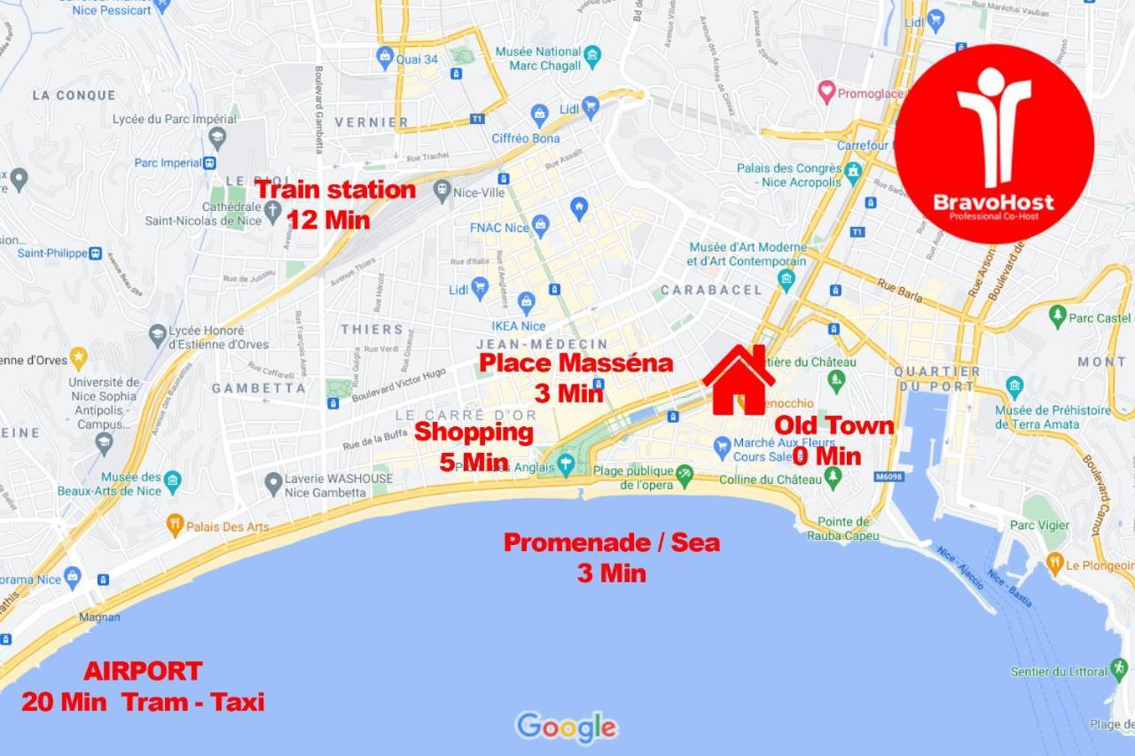 Old Town- 4 Pers, Vieux Nice, Ac, Wifi Εξωτερικό φωτογραφία
